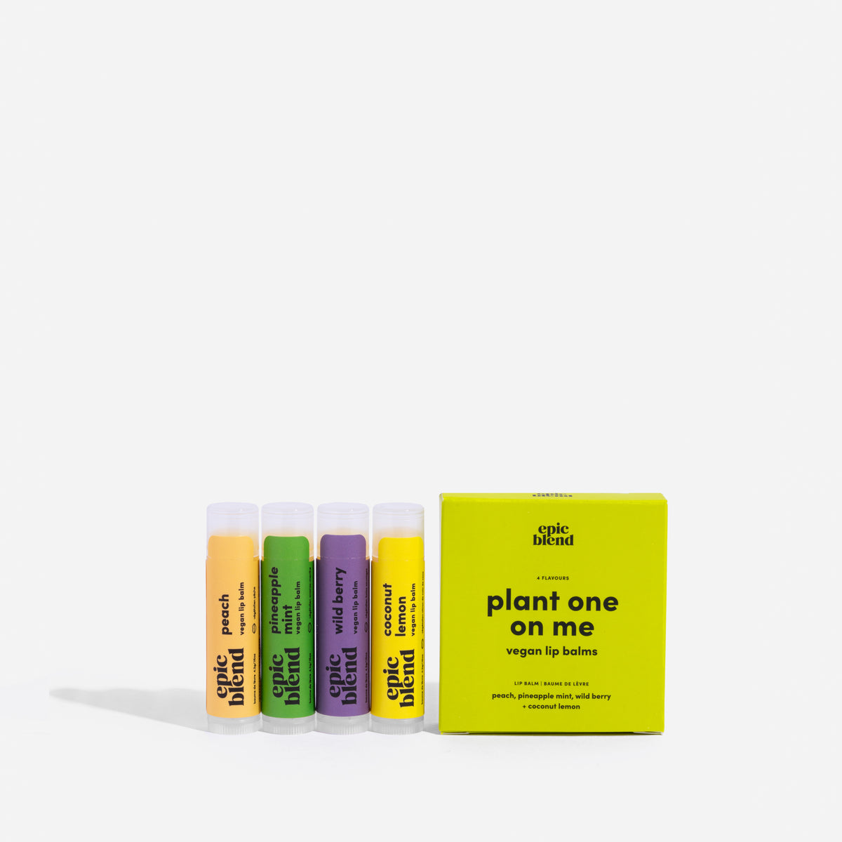 Plant One On Me - Vegan Lip Balm 4-Pack