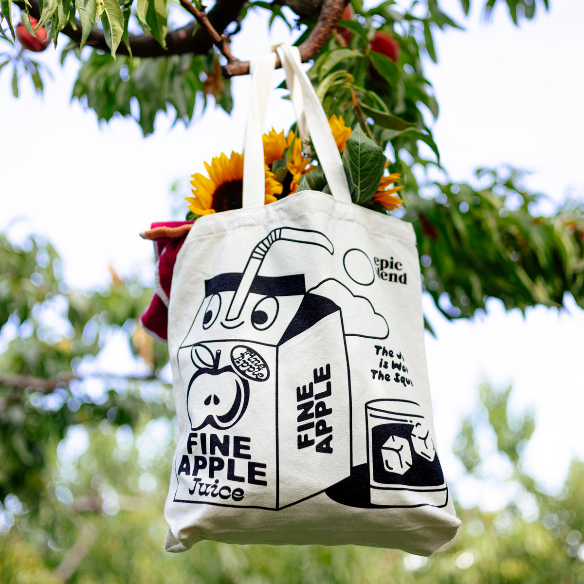 Fine Apple Tote Bag