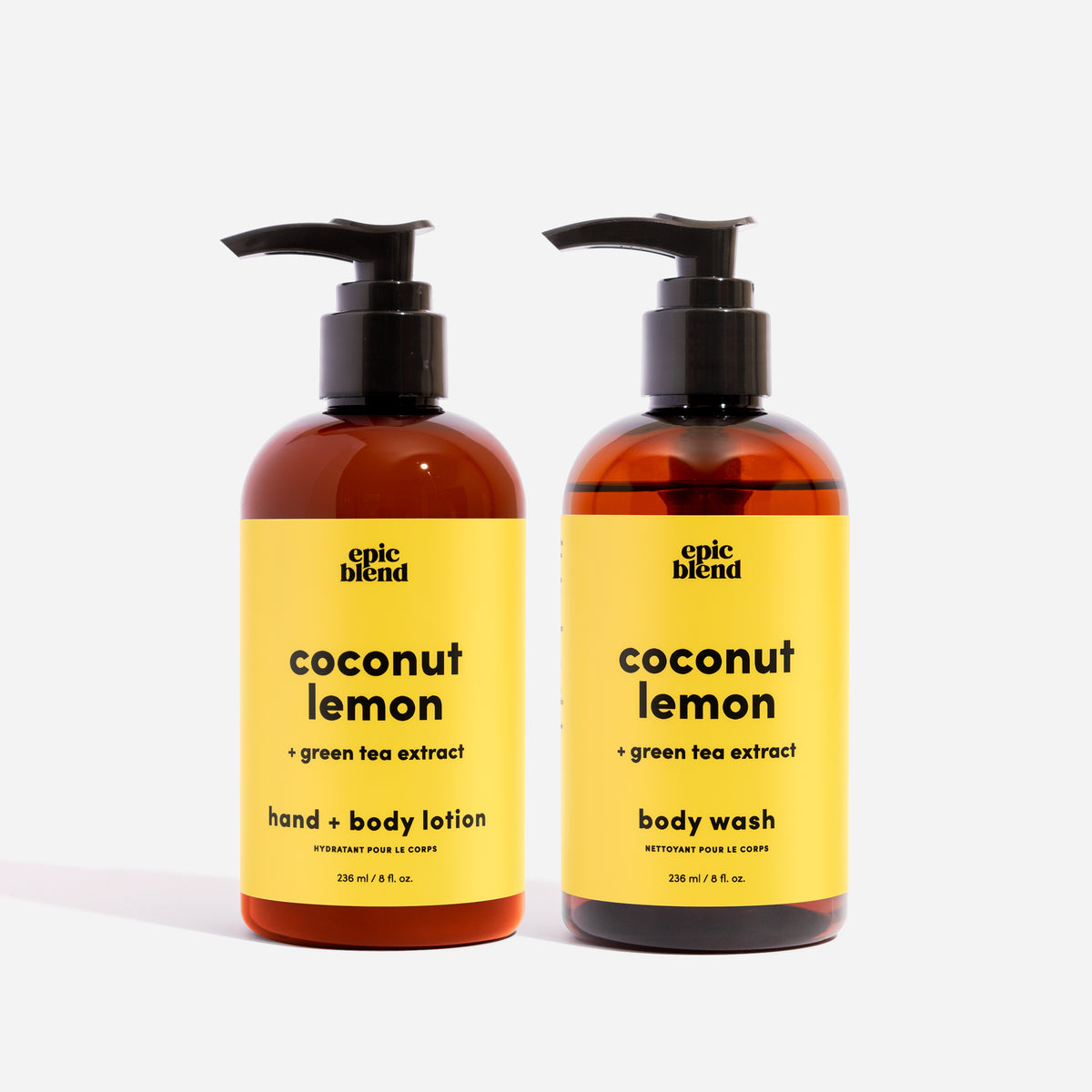 Coconut Lemon Body Wash + Body Lotion Bundle