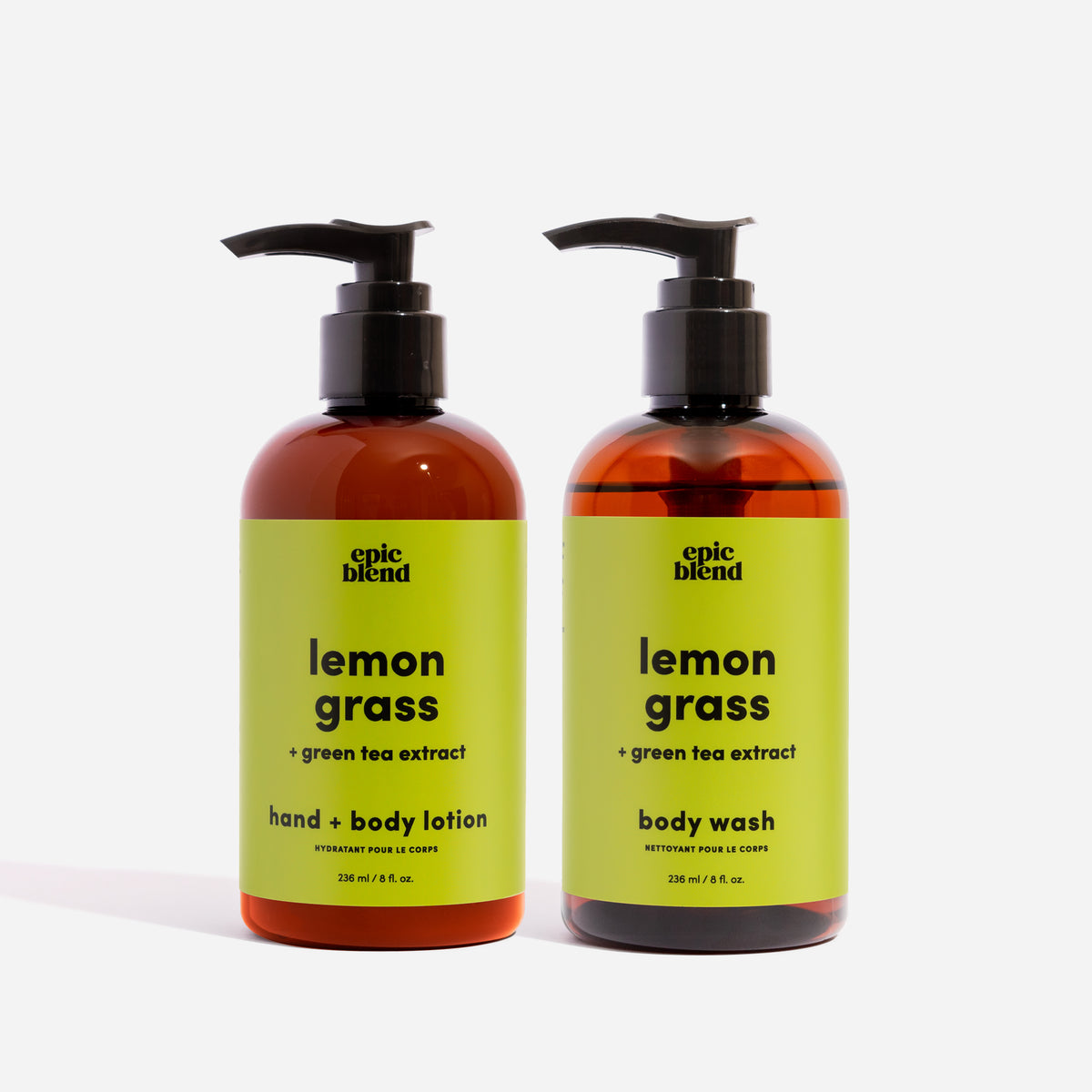 Lemongrass Body Wash + Body Lotion Bundle