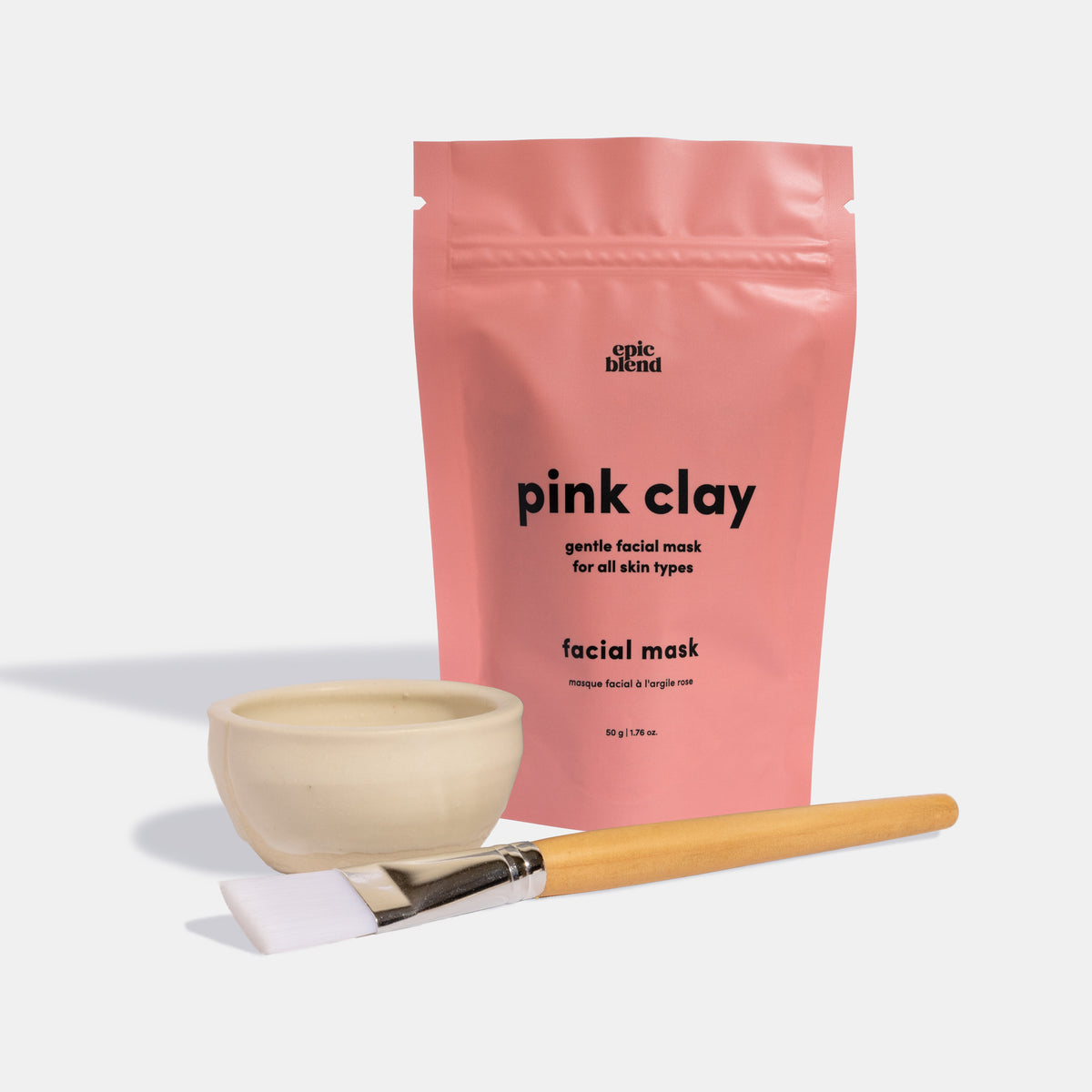 Pink Clay Facial Mask Kit